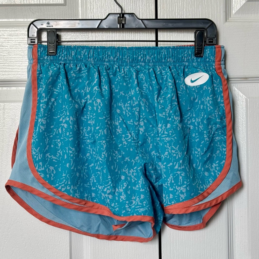 Nike Women's Tempo Blue and Orange Running Shorts